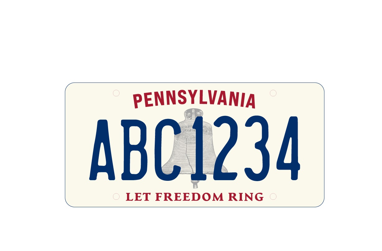 Pennsylvania new license plate