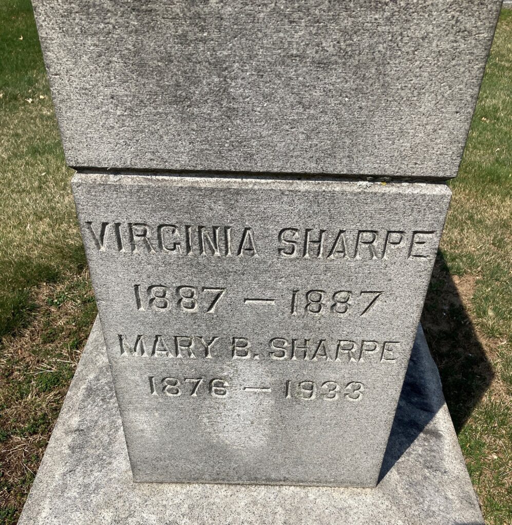 Mary B. Sharpe grave