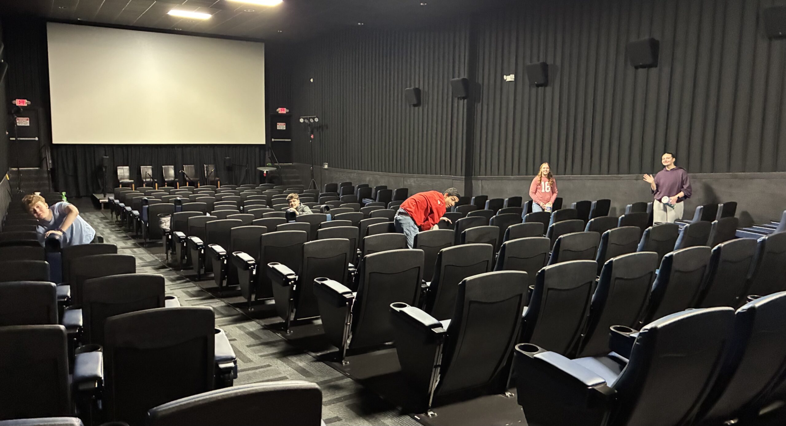 FBLA students help ready theater