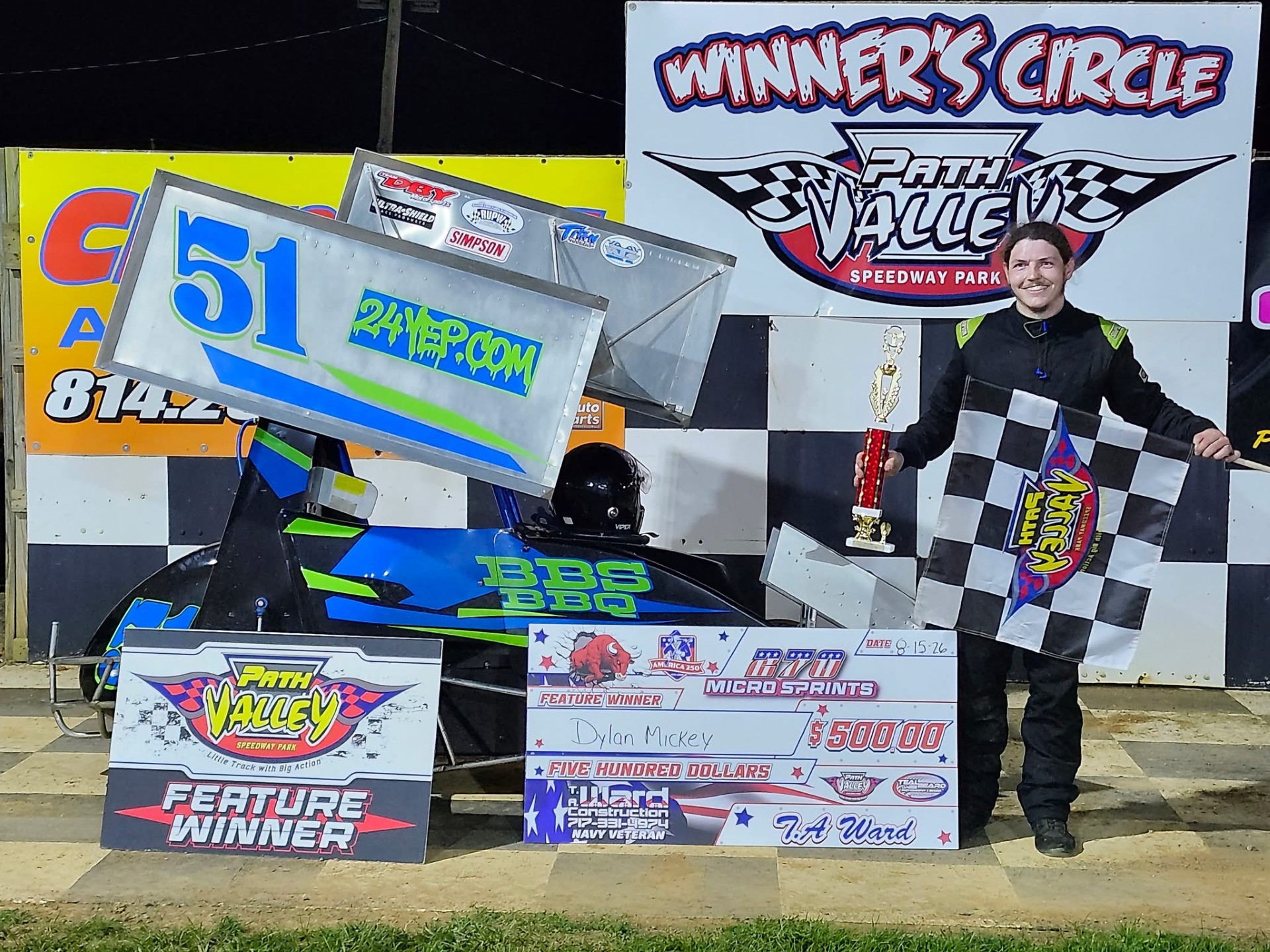 Mickey nails down first win of career at Path Valley Speedway