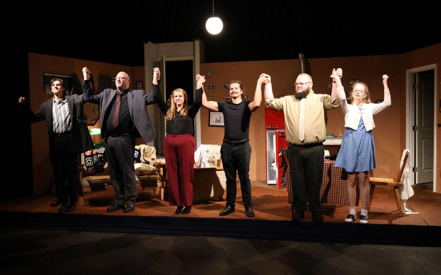 Amanda Cook portrays Susy Hendrix in Chambersburg Community Theatre’s suspenseful production of Wait Until Dark at the Capitol Theatre.
